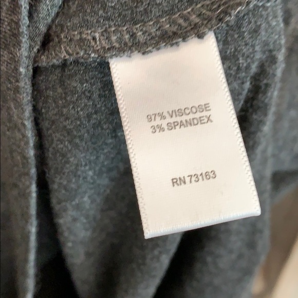 CUPIO Scoop Neck Charcoal Super Soft Tee - Picture 4 of 7